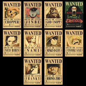 PROCURADOS - Cartazes One Piece