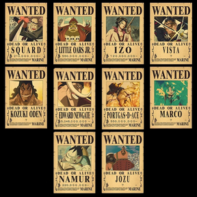 PROCURADOS - Cartazes One Piece