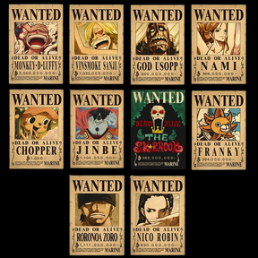 PROCURADOS - Cartazes One Piece