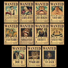 PROCURADOS - Cartazes One Piece