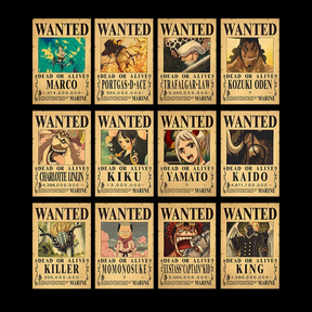 PROCURADOS - Cartazes One Piece